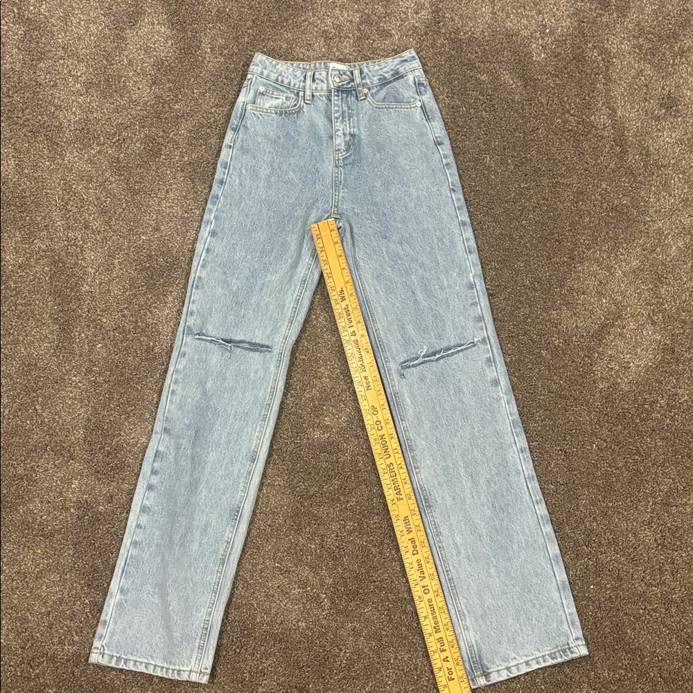 Princess Polly light Blue Denim Pants size 2